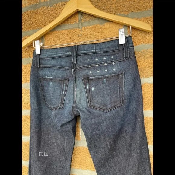 KSubi Supper Skinny ZIP Jeans Dark Indigo wash 24 - Picture 8 of 13